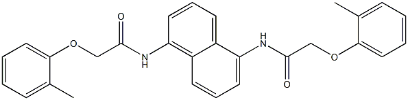 2-(2-methylphenoxy)-N-(5-{[2-(2-methylphenoxy)acetyl]amino}-1-naphthyl)acetamide Structure