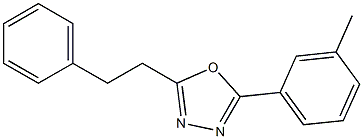 2-(3-methylphenyl)-5-phenethyl-1,3,4-oxadiazole Structure