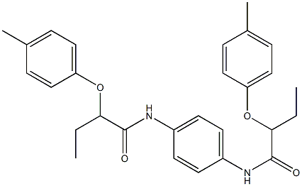 2-(4-methylphenoxy)-N-(4-{[2-(4-methylphenoxy)butanoyl]amino}phenyl)butanamide Structure