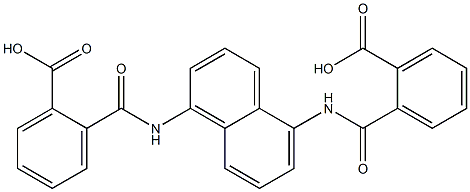 2-[({5-[(2-carboxybenzoyl)amino]-1-naphthyl}amino)carbonyl]benzoic acid 구조식 이미지