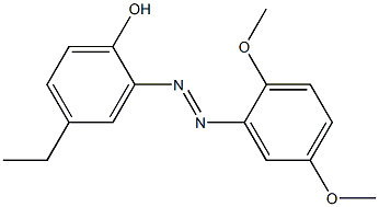 2-[(E)-2-(2,5-dimethoxyphenyl)diazenyl]-4-ethylphenol Structure