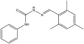 2-[(E)-mesitylmethylidene]-N-phenyl-1-hydrazinecarboxamide Structure