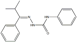 2-[(Z)-2-methyl-1-phenylpropylidene]-N-phenyl-1-hydrazinecarboxamide 구조식 이미지