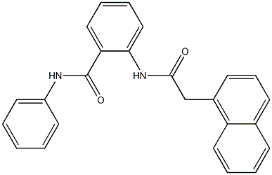 2-{[2-(1-naphthyl)acetyl]amino}-N-phenylbenzamide 구조식 이미지
