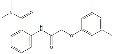 2-{[2-(3,5-dimethylphenoxy)acetyl]amino}-N,N-dimethylbenzamide Structure