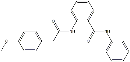 2-{[2-(4-methoxyphenyl)acetyl]amino}-N-phenylbenzamide 구조식 이미지