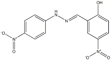2-hydroxy-5-nitrobenzaldehyde N-(4-nitrophenyl)hydrazone Structure