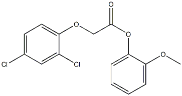 2-methoxyphenyl 2-(2,4-dichlorophenoxy)acetate 구조식 이미지