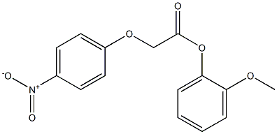 2-methoxyphenyl 2-(4-nitrophenoxy)acetate 구조식 이미지