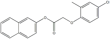 2-naphthyl 2-(4-chloro-2-methylphenoxy)acetate 구조식 이미지