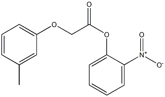 2-nitrophenyl 2-(3-methylphenoxy)acetate 구조식 이미지