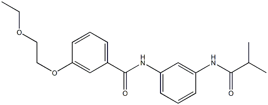 3-(2-ethoxyethoxy)-N-[3-(isobutyrylamino)phenyl]benzamide 구조식 이미지