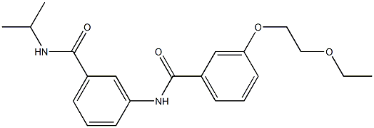 3-{[3-(2-ethoxyethoxy)benzoyl]amino}-N-isopropylbenzamide Structure