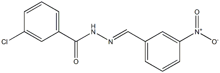3-chloro-N'-[(E)-(3-nitrophenyl)methylidene]benzohydrazide Structure