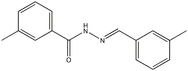 3-methyl-N'-[(E)-(3-methylphenyl)methylidene]benzohydrazide Structure