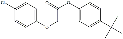 4-(tert-butyl)phenyl 2-(4-chlorophenoxy)acetate Structure