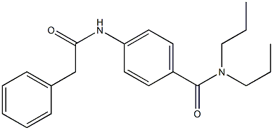 4-[(2-phenylacetyl)amino]-N,N-dipropylbenzamide 구조식 이미지