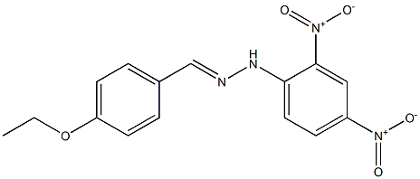 4-ethoxybenzaldehyde N-(2,4-dinitrophenyl)hydrazone Structure