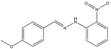 4-methoxybenzaldehyde N-(2-nitrophenyl)hydrazone 구조식 이미지