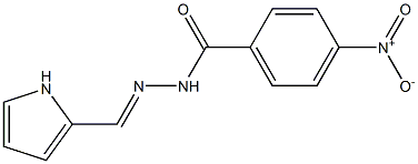 4-nitro-N'-[(E)-1H-pyrrol-2-ylmethylidene]benzohydrazide Structure