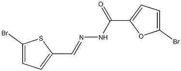 5-bromo-N'-[(E)-(5-bromo-2-thienyl)methylidene]-2-furohydrazide Structure