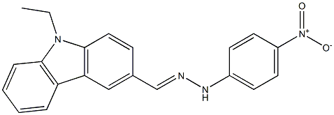 9-ethyl-9H-carbazole-3-carbaldehyde N-(4-nitrophenyl)hydrazone 구조식 이미지