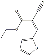 ethyl (Z)-2-cyano-3-(2-thienyl)-2-propenoate Structure