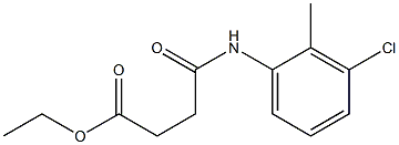 ethyl 4-(3-chloro-2-methylanilino)-4-oxobutanoate Structure