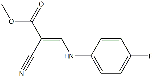 methyl (E)-2-cyano-3-(4-fluoroanilino)-2-propenoate Structure