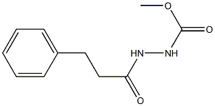 methyl 2-(3-phenylpropanoyl)-1-hydrazinecarboxylate 구조식 이미지