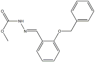 methyl 2-{(E)-[2-(benzyloxy)phenyl]methylidene}-1-hydrazinecarboxylate 구조식 이미지