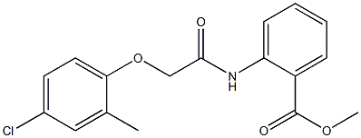 methyl 2-{[2-(4-chloro-2-methylphenoxy)acetyl]amino}benzoate 구조식 이미지