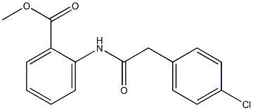 methyl 2-{[2-(4-chlorophenyl)acetyl]amino}benzoate Structure