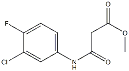 methyl 3-(3-chloro-4-fluoroanilino)-3-oxopropanoate 구조식 이미지