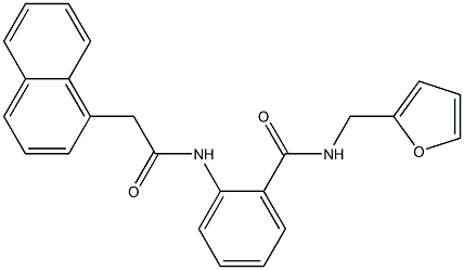 N-(2-furylmethyl)-2-{[2-(1-naphthyl)acetyl]amino}benzamide Structure