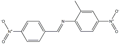 2-methyl-4-nitro-N-[(E)-(4-nitrophenyl)methylidene]aniline 구조식 이미지