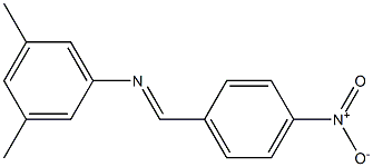 3,5-dimethyl-N-[(E)-(4-nitrophenyl)methylidene]aniline Structure