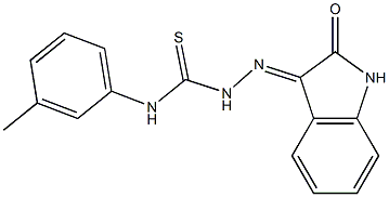 N-(3-methylphenyl)-2-(2-oxo-1,2-dihydro-3H-indol-3-ylidene)-1-hydrazinecarbothioamide 구조식 이미지