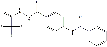 N-(4-{[2-(2,2,2-trifluoroacetyl)hydrazino]carbonyl}phenyl)benzamide Structure