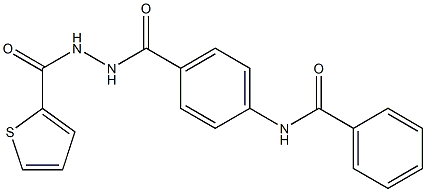 N-(4-{[2-(2-thienylcarbonyl)hydrazino]carbonyl}phenyl)benzamide Structure