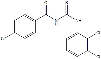 N-(4-chlorobenzoyl)-N'-(2,3-dichlorophenyl)thiourea 구조식 이미지