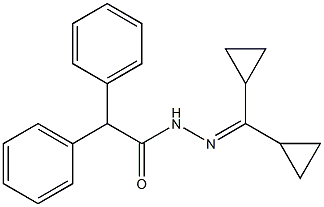 N'-(dicyclopropylmethylene)-2,2-diphenylacetohydrazide 구조식 이미지