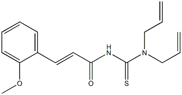 N,N-diallyl-N'-[(E)-3-(2-methoxyphenyl)-2-propenoyl]thiourea Structure