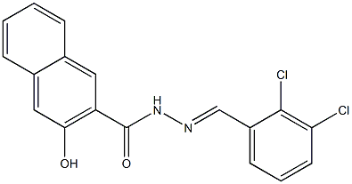 N'-[(E)-(2,3-dichlorophenyl)methylidene]-3-hydroxy-2-naphthohydrazide Structure