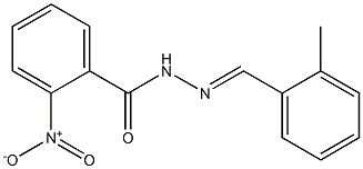 N'-[(E)-(2-methylphenyl)methylidene]-2-nitrobenzohydrazide 구조식 이미지