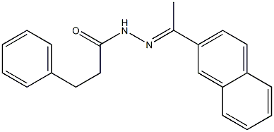 N'-[(E)-1-(2-naphthyl)ethylidene]-3-phenylpropanohydrazide Structure