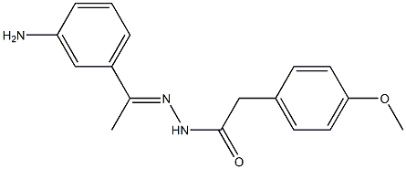 N'-[(E)-1-(3-aminophenyl)ethylidene]-2-(4-methoxyphenyl)acetohydrazide Structure