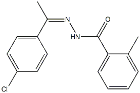 N'-[(Z)-1-(4-chlorophenyl)ethylidene]-2-methylbenzohydrazide 구조식 이미지