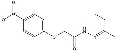 N'-[(Z)-1-methylpropylidene]-2-(4-nitrophenoxy)acetohydrazide Structure