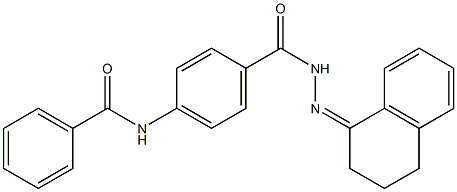 N-[4-({2-[3,4-dihydro-1(2H)-naphthalenylidene]hydrazino}carbonyl)phenyl]benzamide 구조식 이미지